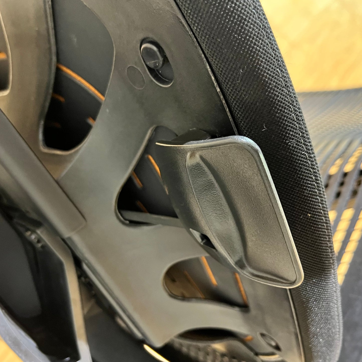 Black Mesh Task Chairs on Wheels