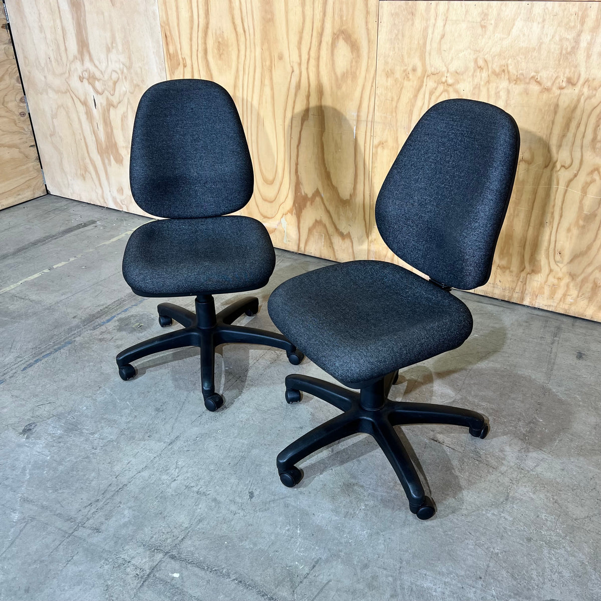 Grey Upholstered Office Chair