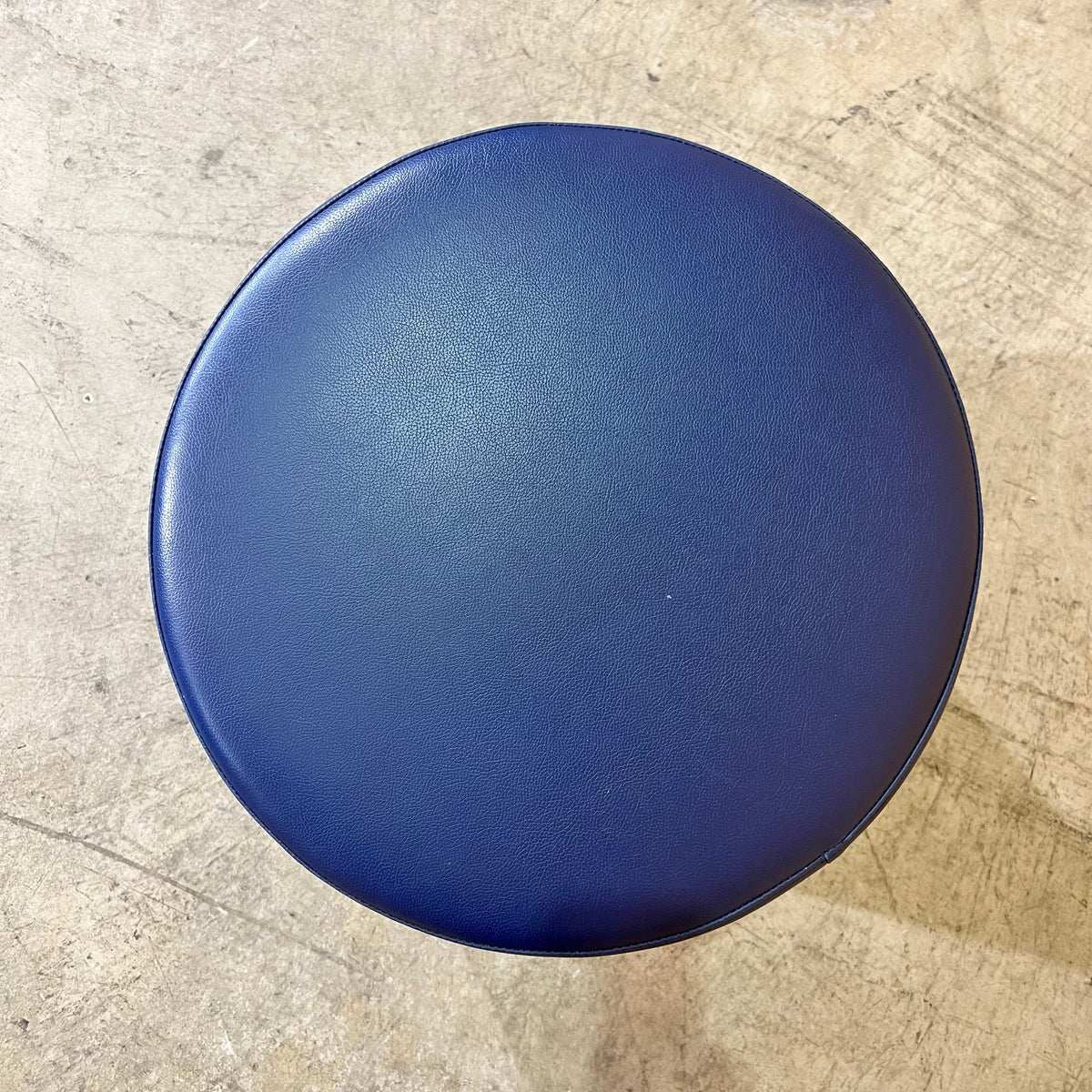 Round Vinyl Upholstered Stool/Ottoman