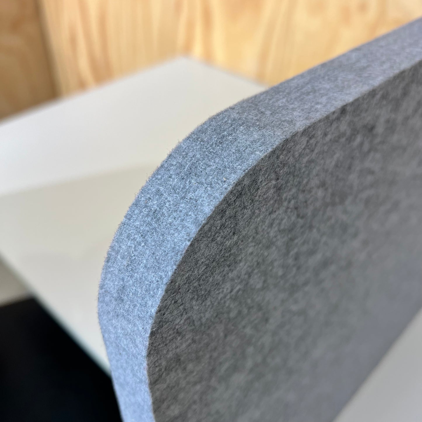 Grey Felt Desk Divider