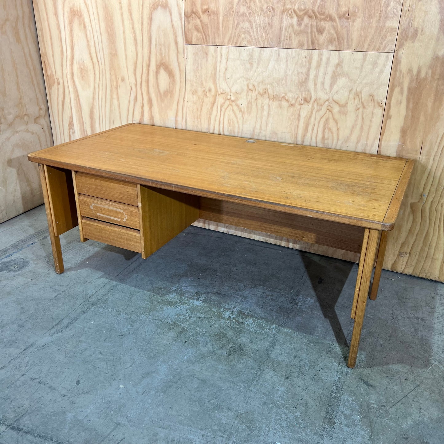 Mid-Century Teak Executive Desk