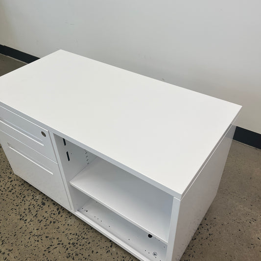 White Open Caddy Unit