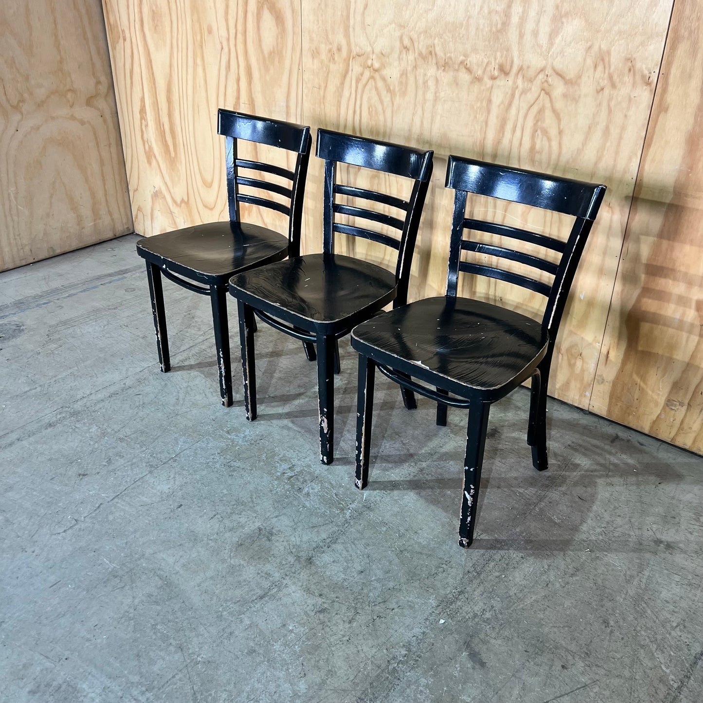 Black Timber Bentwood Schoolhouse Chair