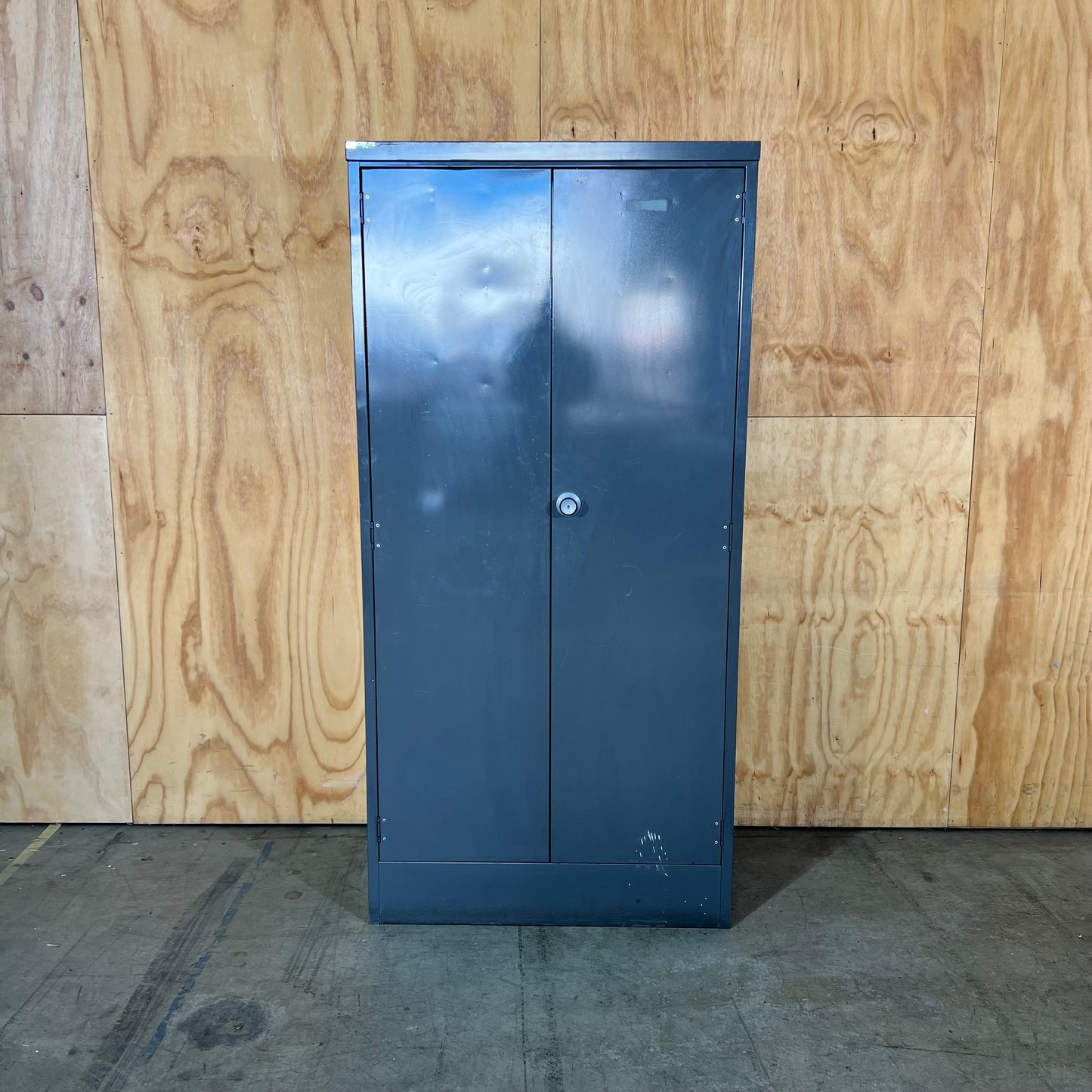 Grey Metal 2 Door Cabinet