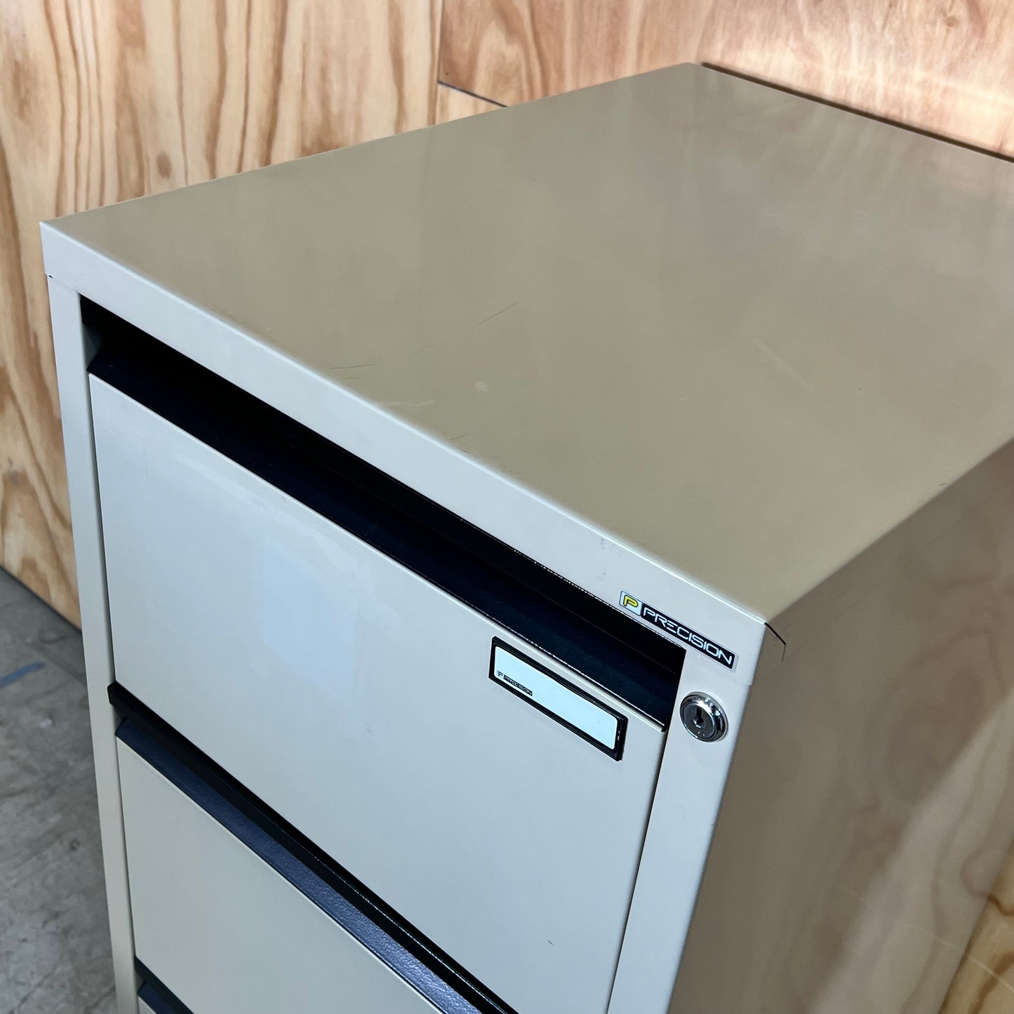 Precision Beige 4-Drawer Filing Cabinet