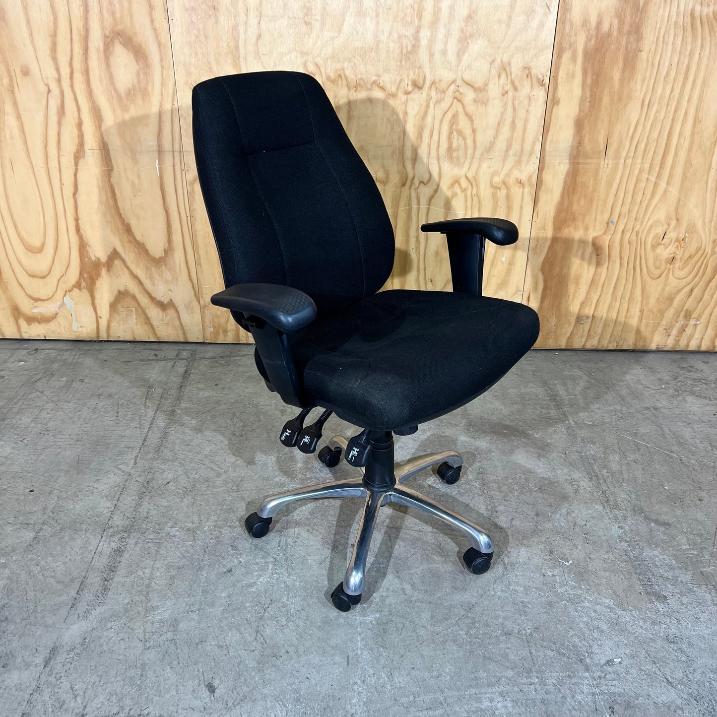 Black Upholstered Task Chair