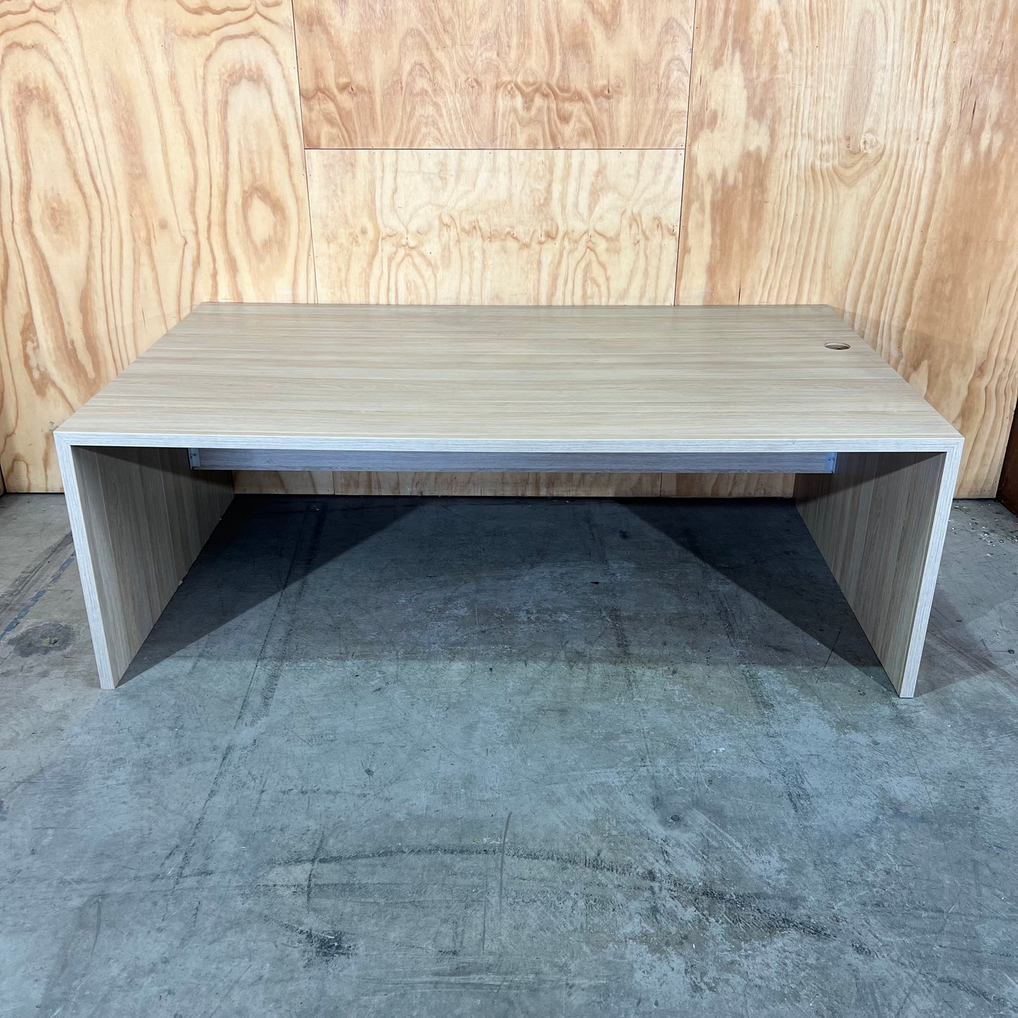Large Ash Veneer Desk