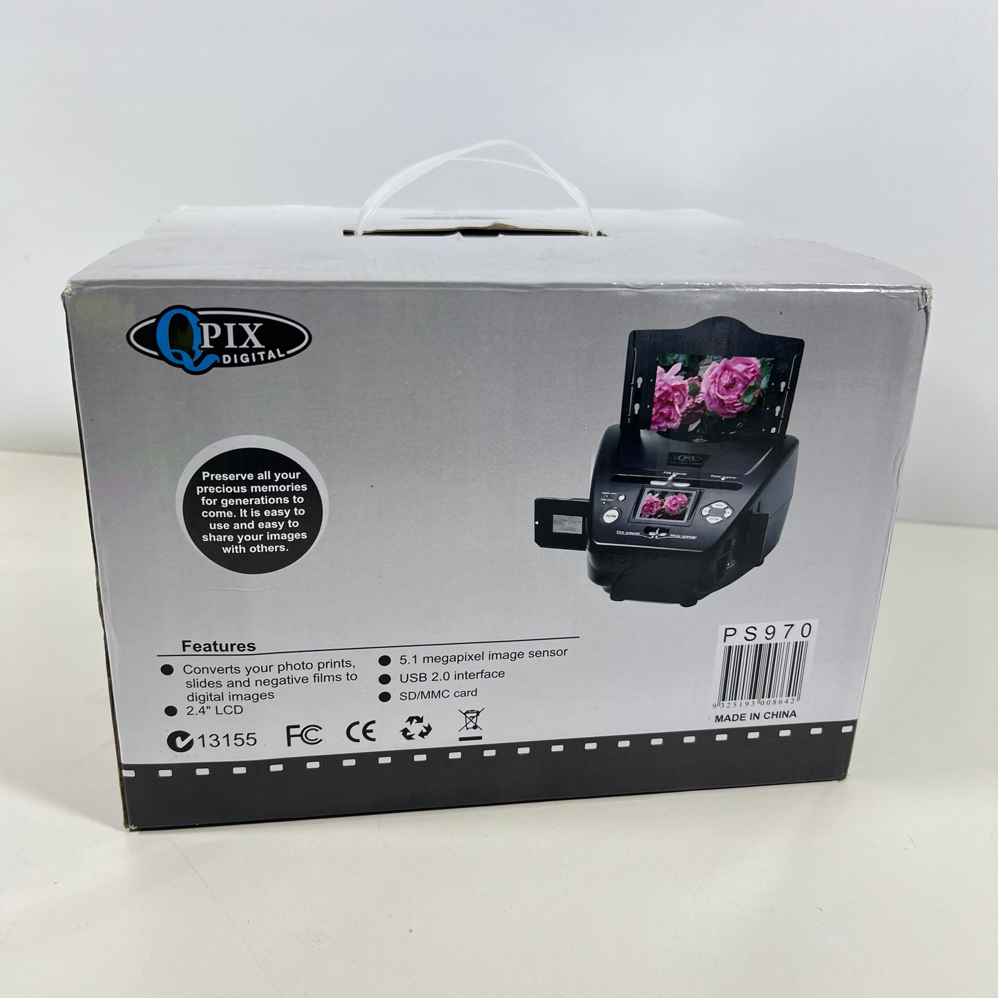 QPIX 4-in-1 Photo Standalone Film and Print Scanner