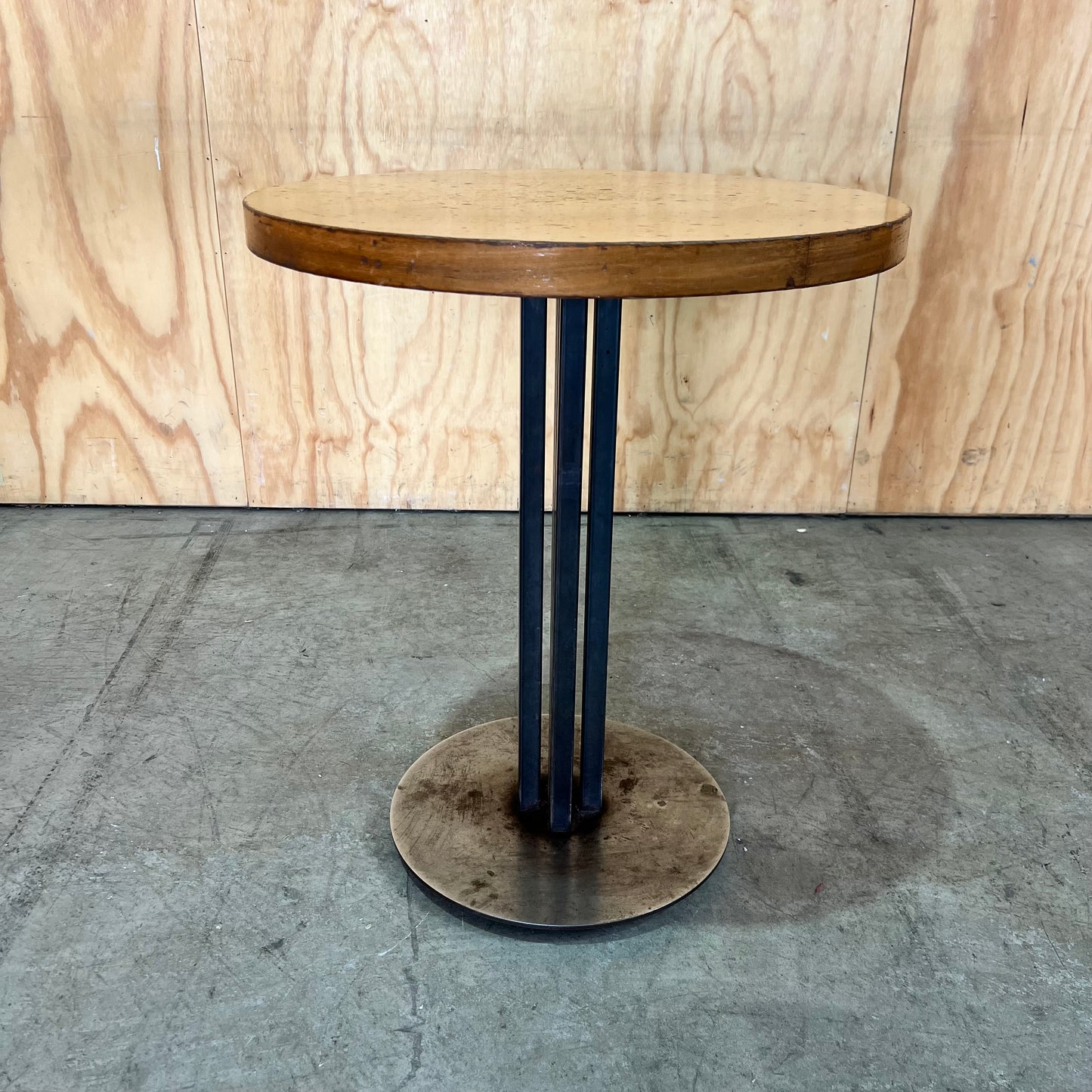 Industrial Round Ash Timber Table
