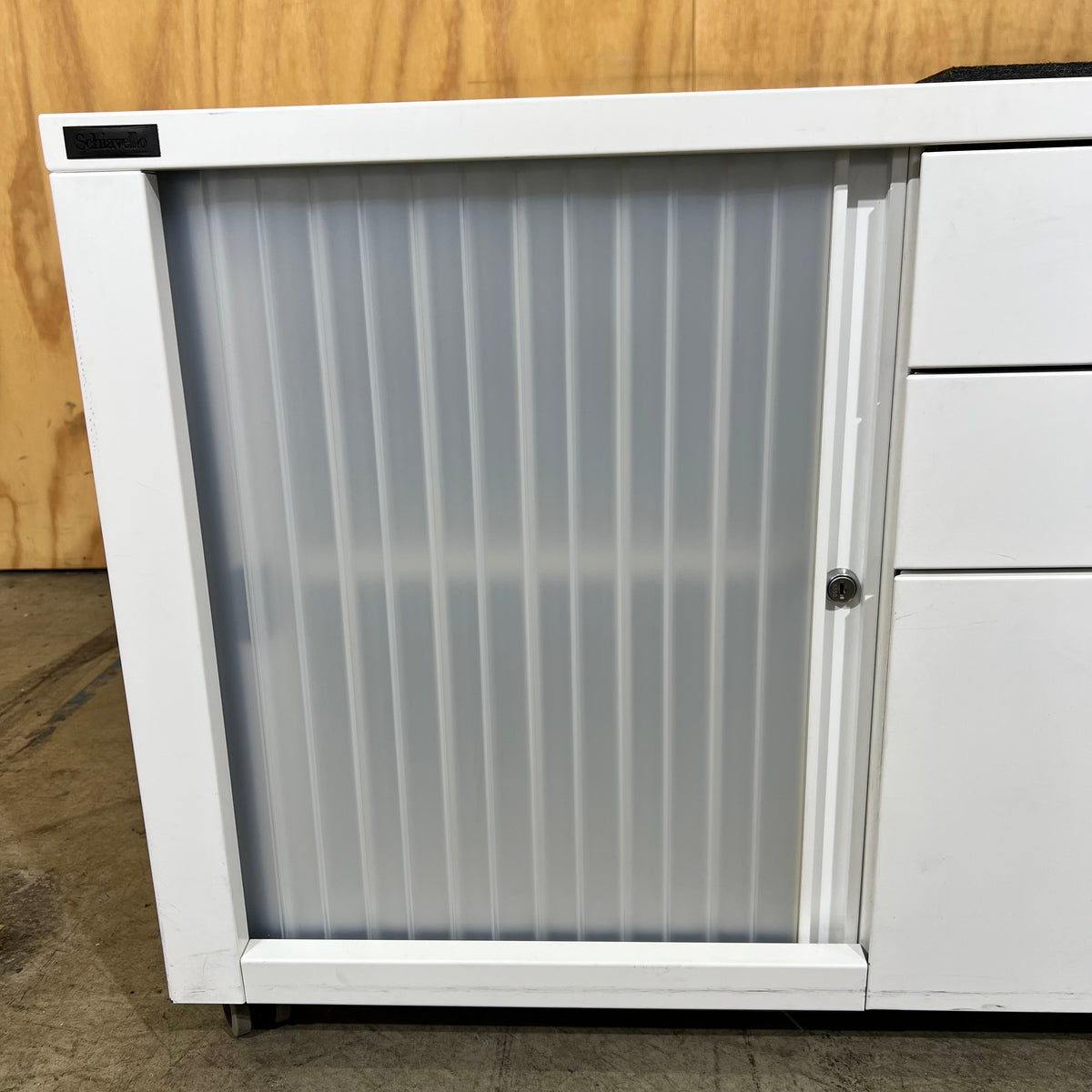 Schiavello Mobile Storage Caddy with Tambour & Seat Pad