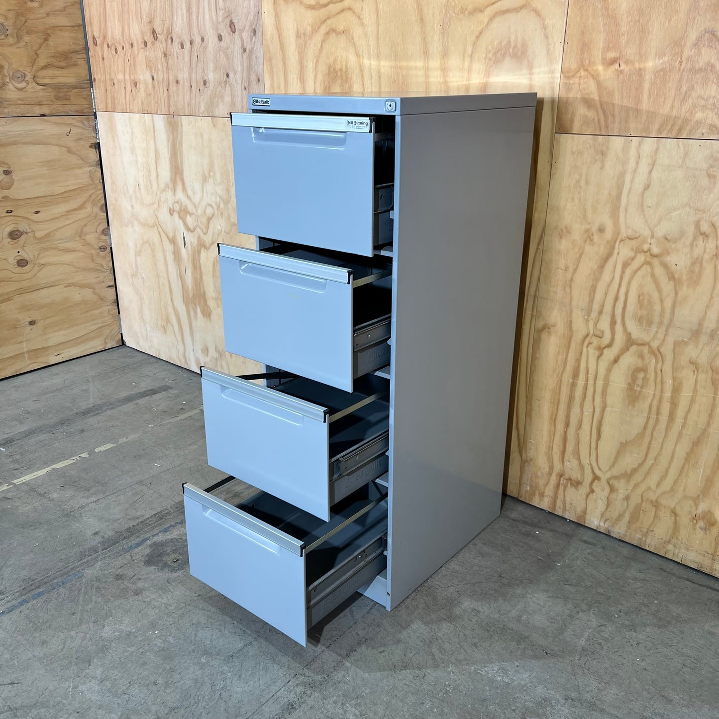 Light Grey Metal Filing Cabinet