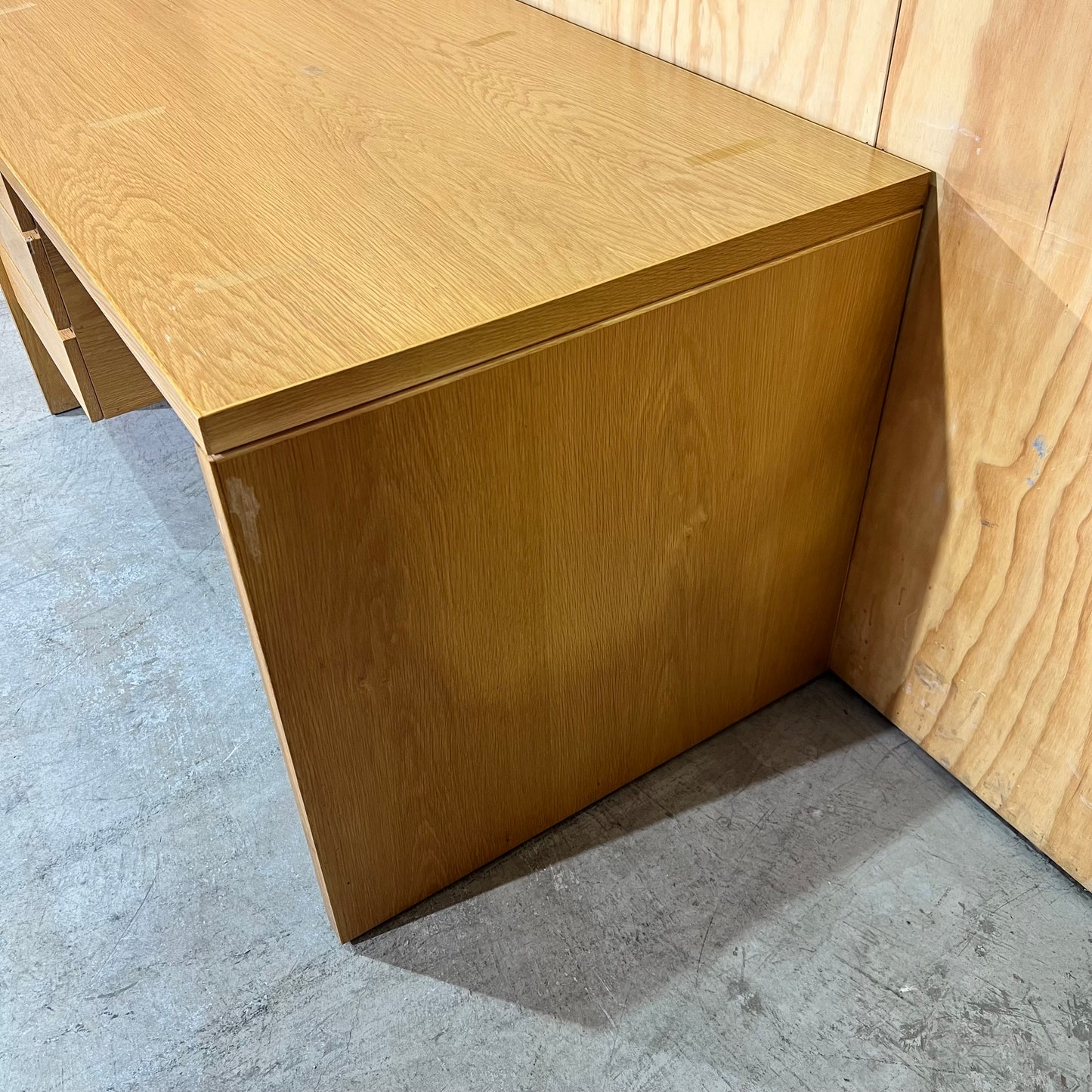 Small Mid Century Timber Desk with Drawers
