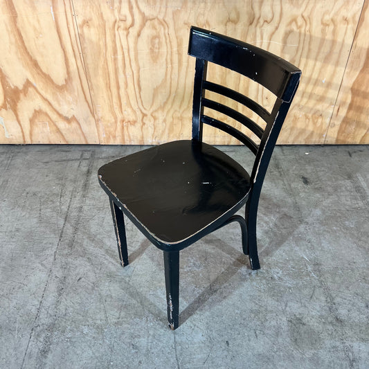 Black Timber Bentwood Schoolhouse Chair
