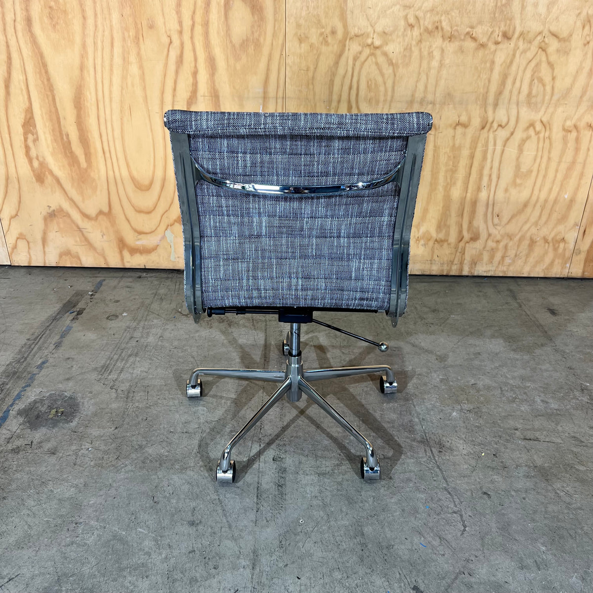 Grey Upholstery and Chrome Task Chair