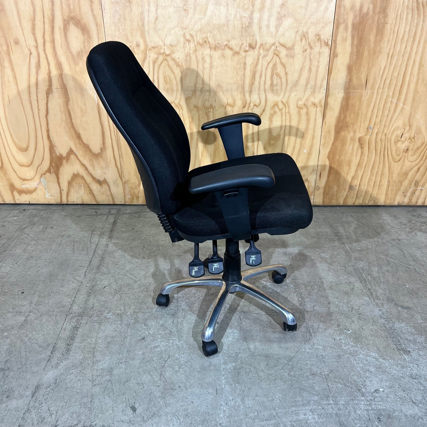 Black Upholstered Task Chair