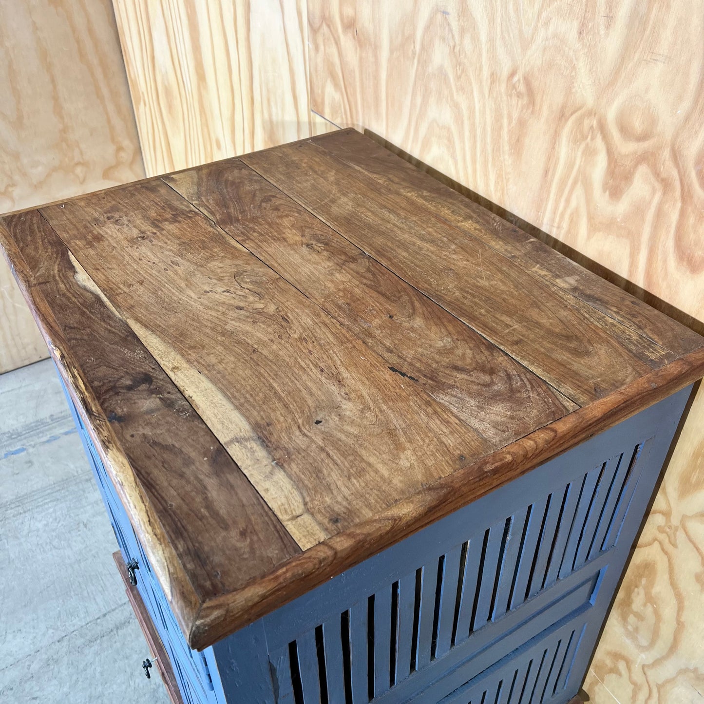 Blue Teak Cabinet