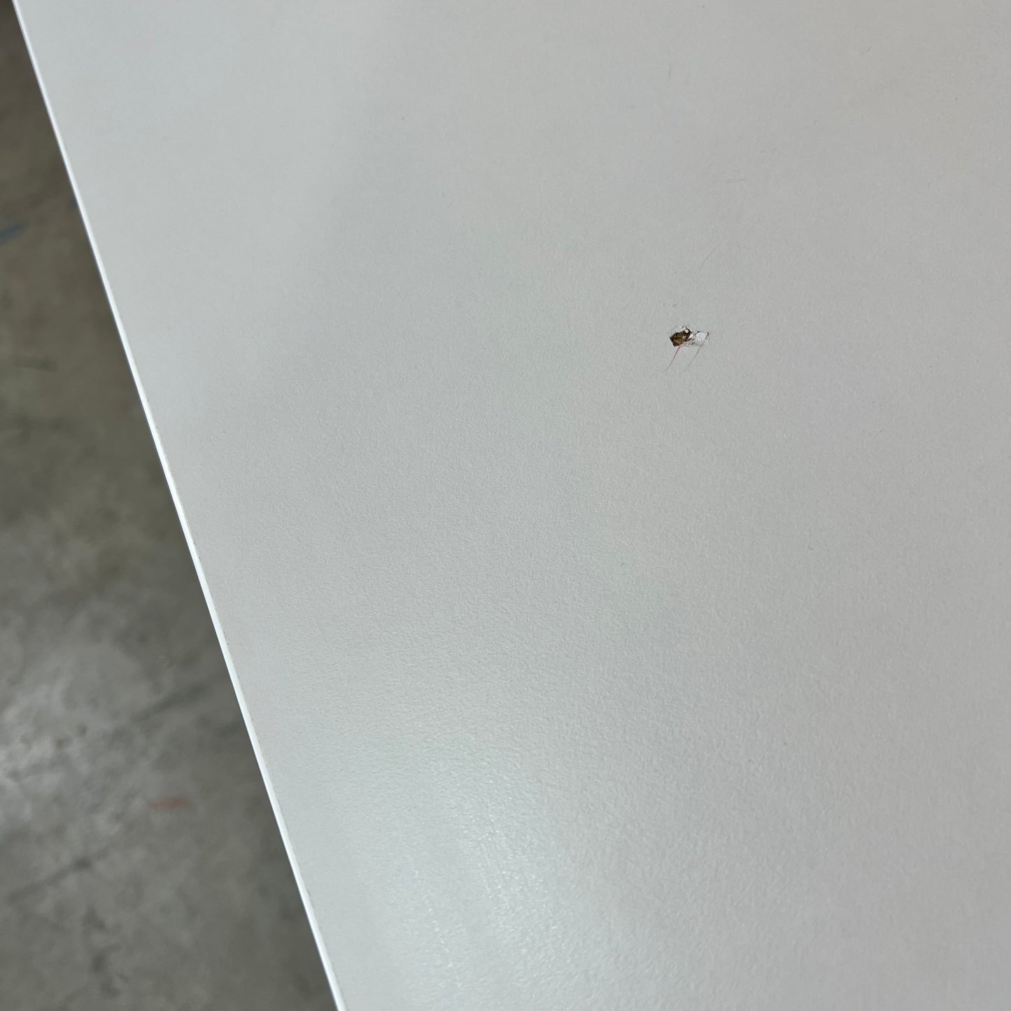 White Flip Table on Castors