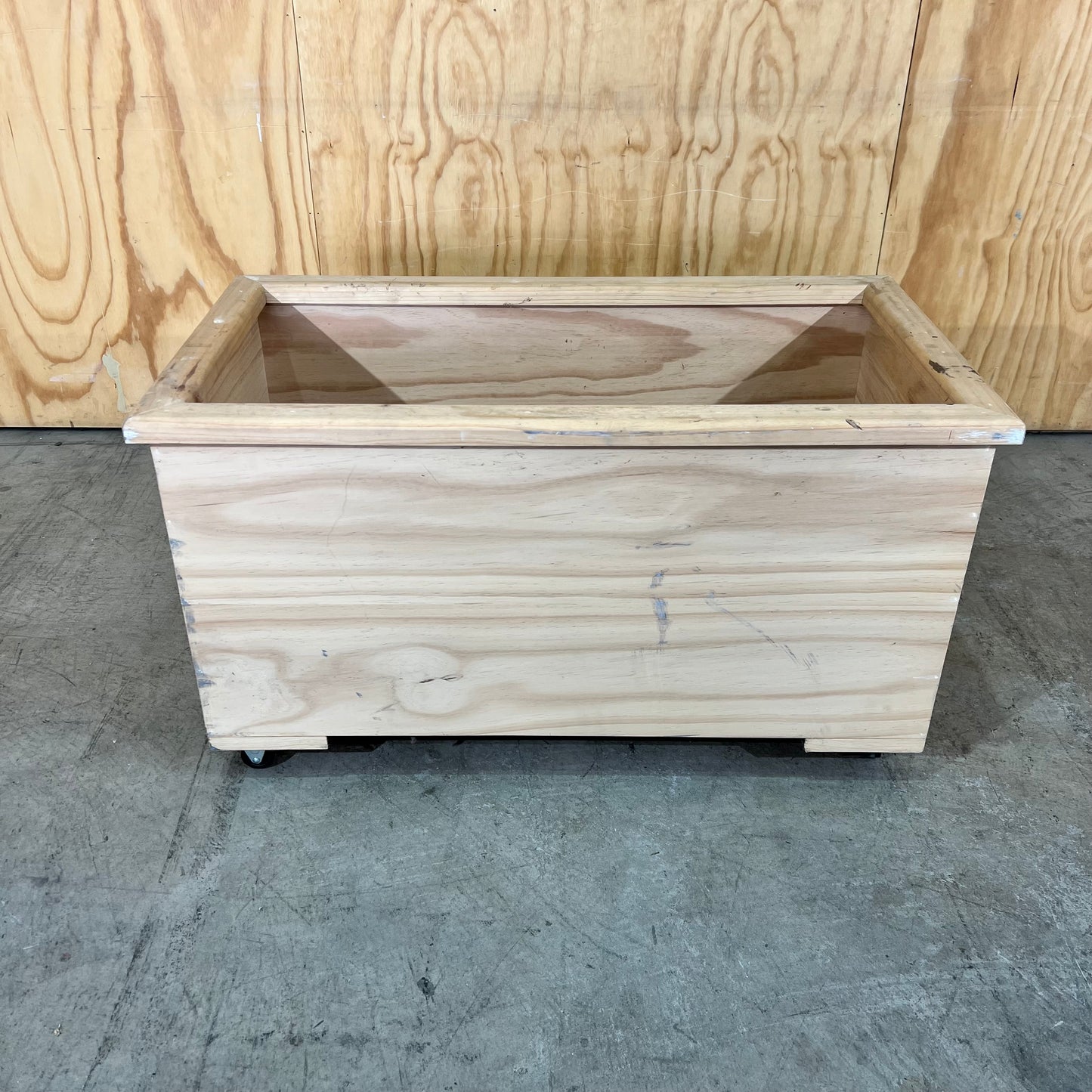 Timber Planter on Castor Wheels