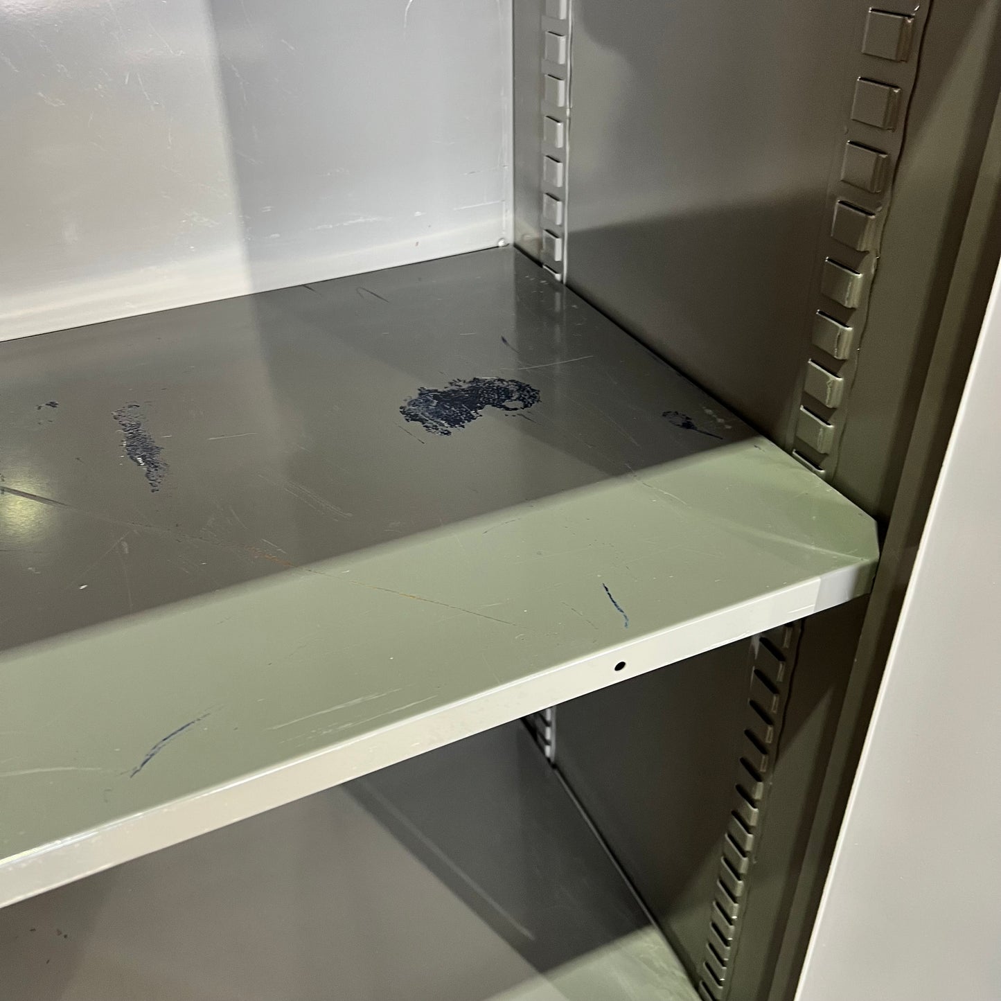 Grey Metal 2 Door Cabinet