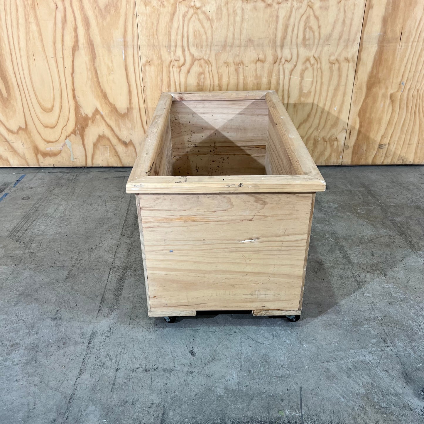 Timber Planter on Castor Wheels