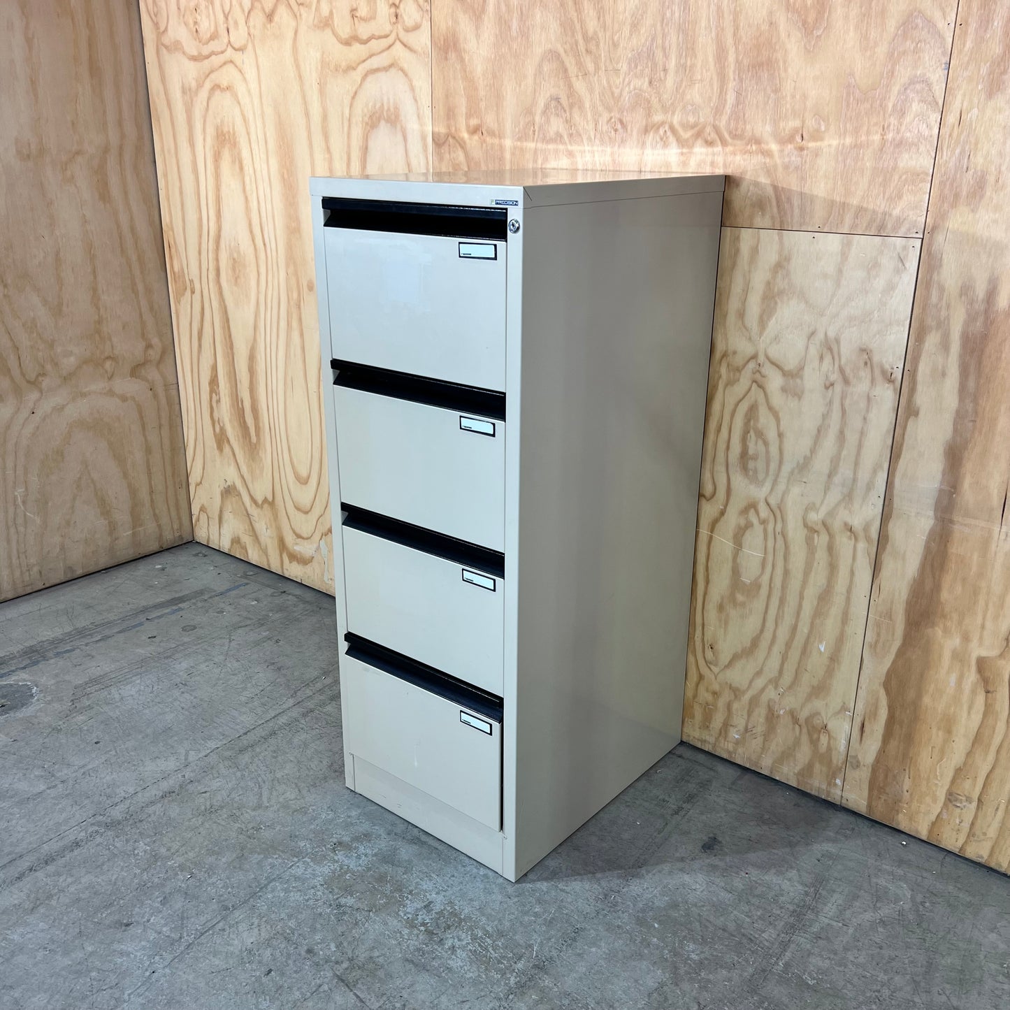 Precision Beige 4-Drawer Filing Cabinet