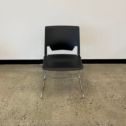 Haworth Very Wire Black Sled Chair