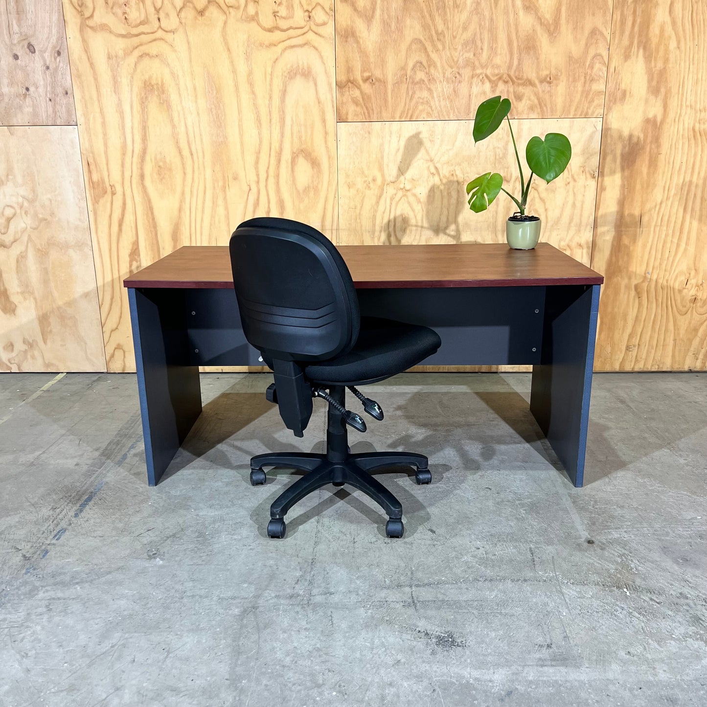 Timber and Slate Laminate Desk - Small