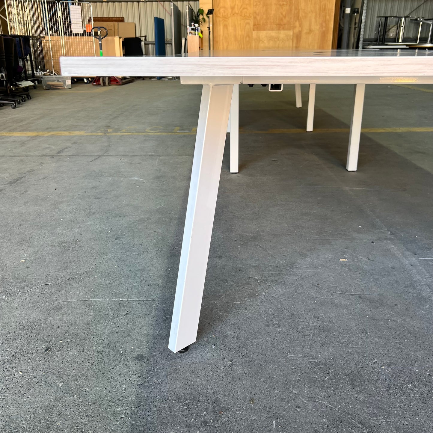 Commercial Boardroom Table with Cable Boxes - 20 Seater