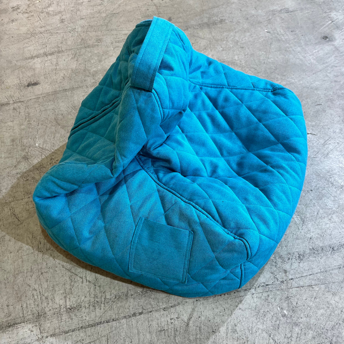 Pusku Pusku Vinyl Bean Bag in Teal