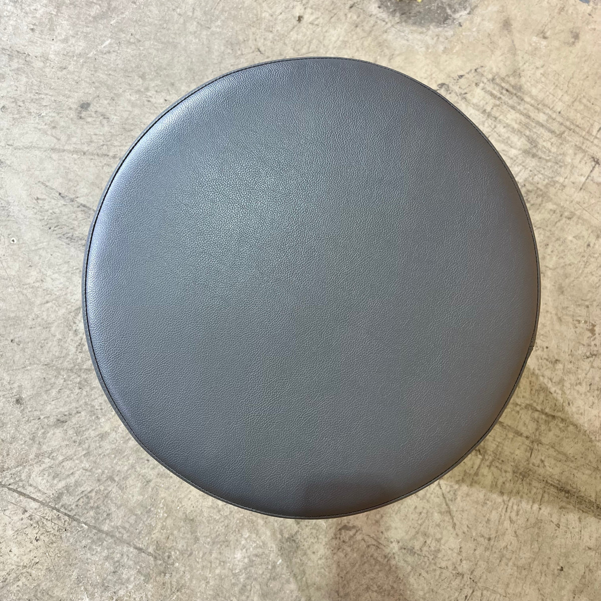 Round Vinyl Upholstered Stool/Ottoman
