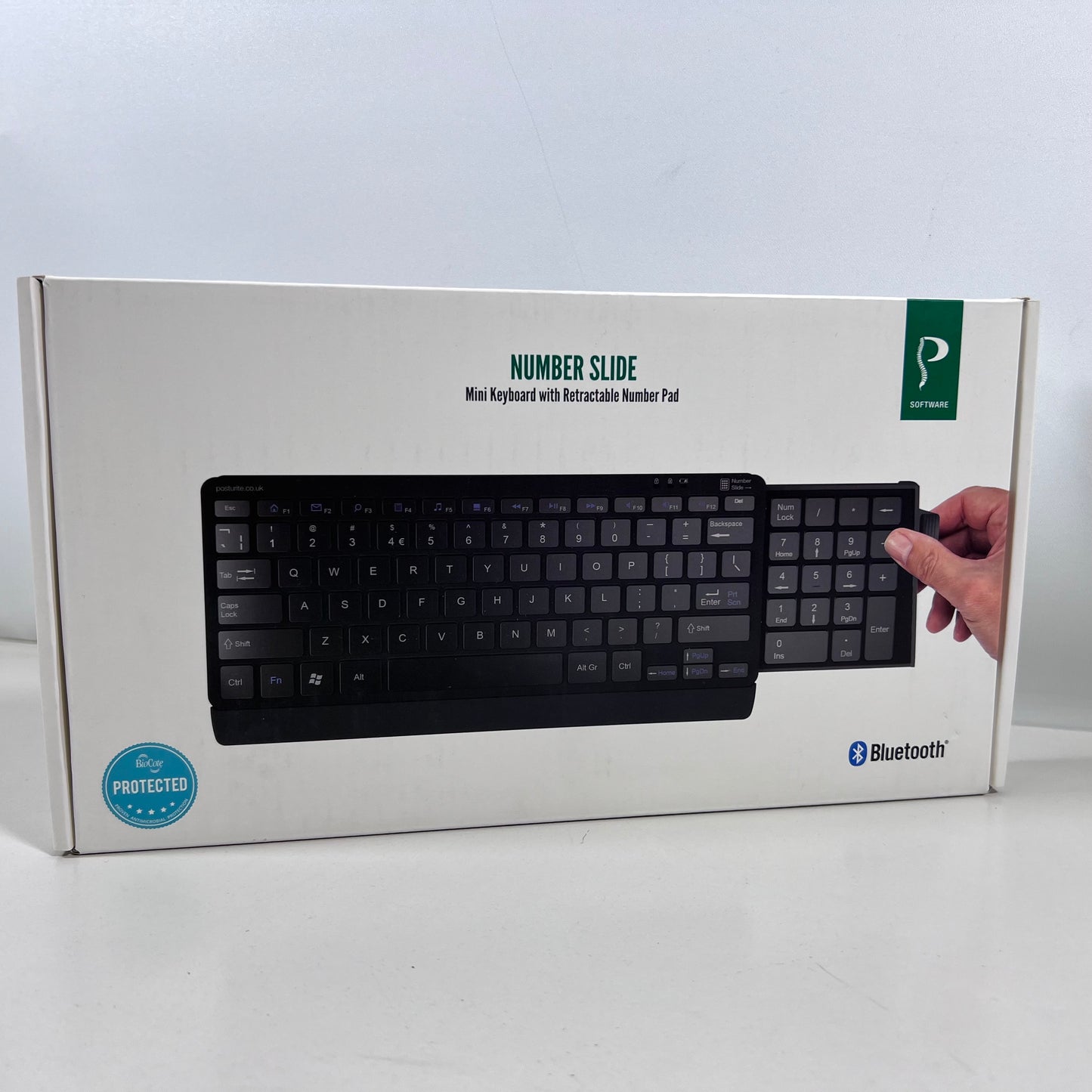 Posturite Number Slide Compact Keyboard Bluetooth