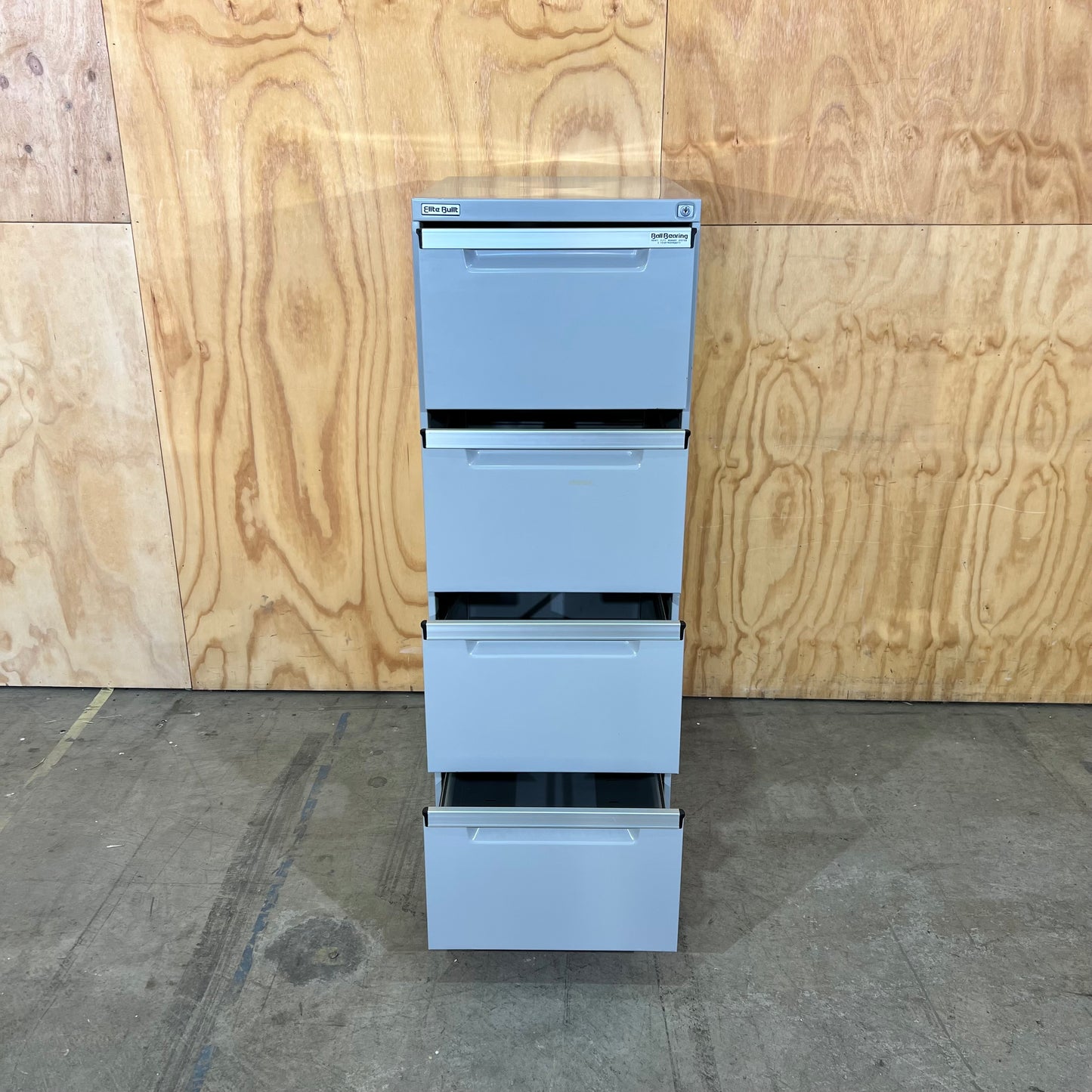 Light Grey Metal Filing Cabinet