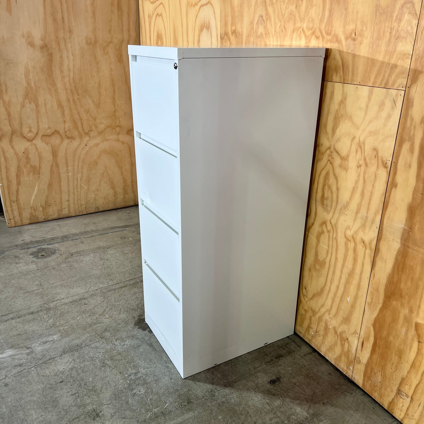 White 4-Drawer Vertical Filing Cabinet