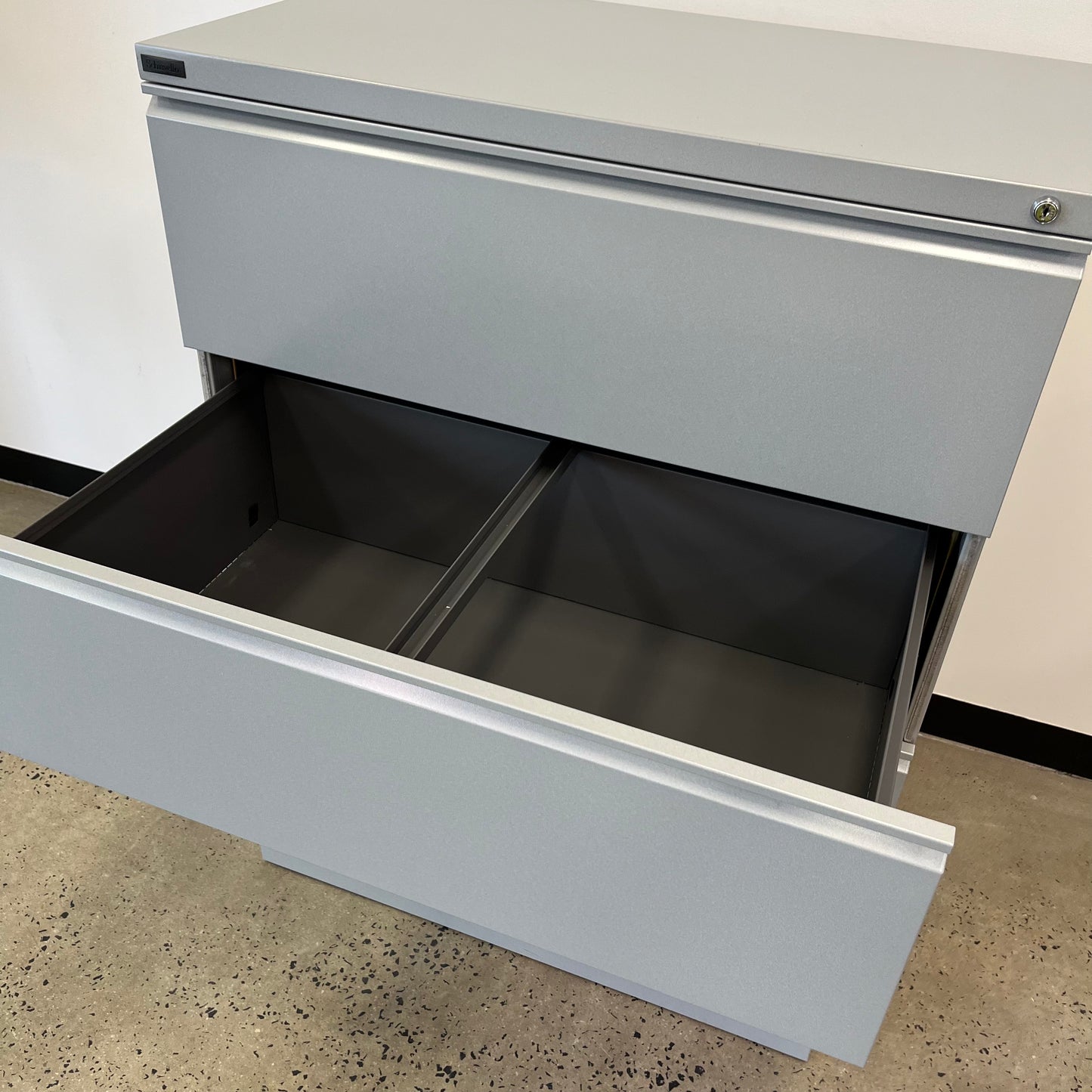 Schiavello Wide Filing Cabinet Grey 4 Drawer