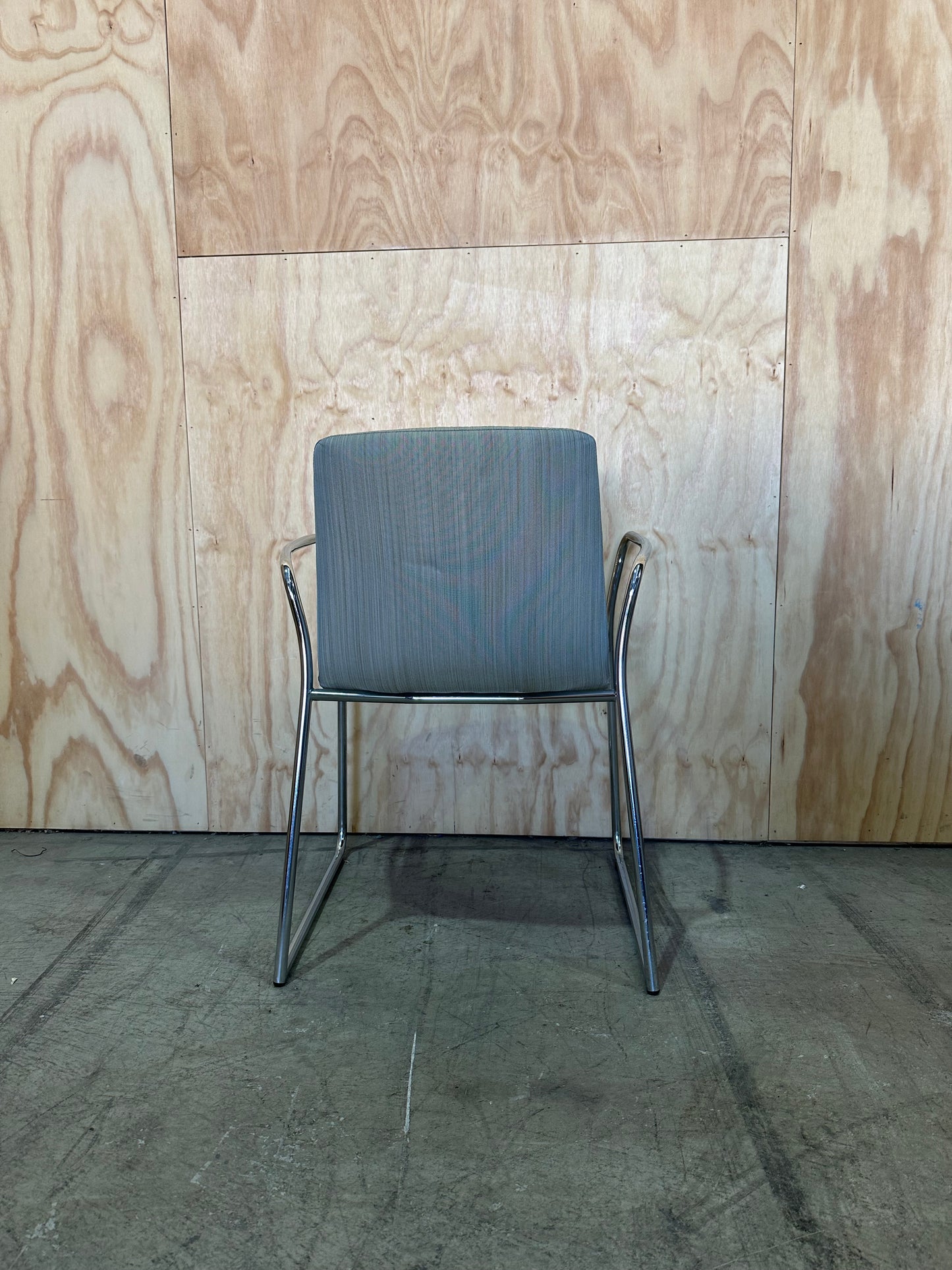 BULK BUY: Upholstered Visitor Chair on Chrome Frame