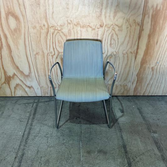 BULK BUY: Upholstered Visitor Chair on Chrome Frame