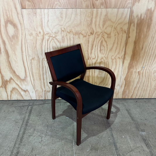 Redfurn Mid-Century Mahogany Framed Guest Chair