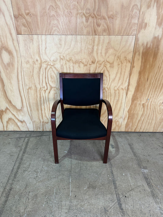 Redfurn Mid-Century Mahogany Framed Guest Chair
