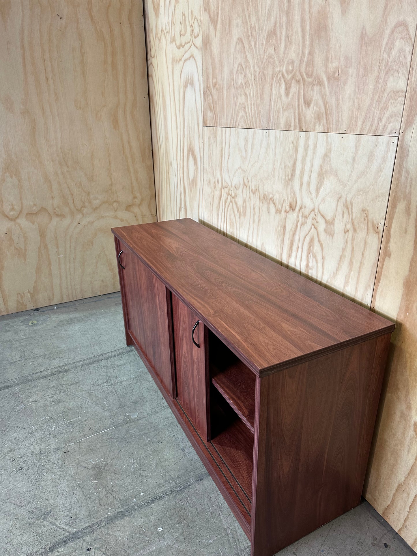 Custom Timber Sideboard with Sliding Doors