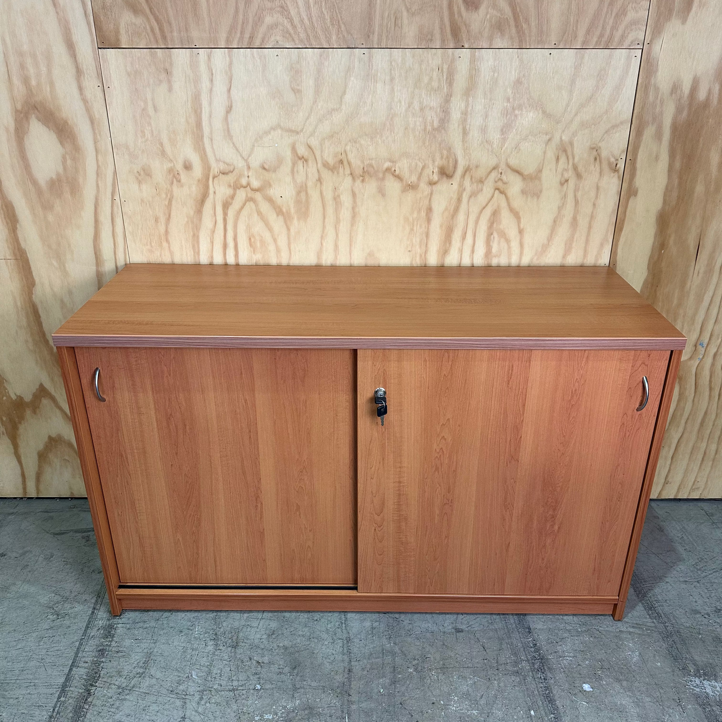 Timber Veneer Buffet Unit with Keys