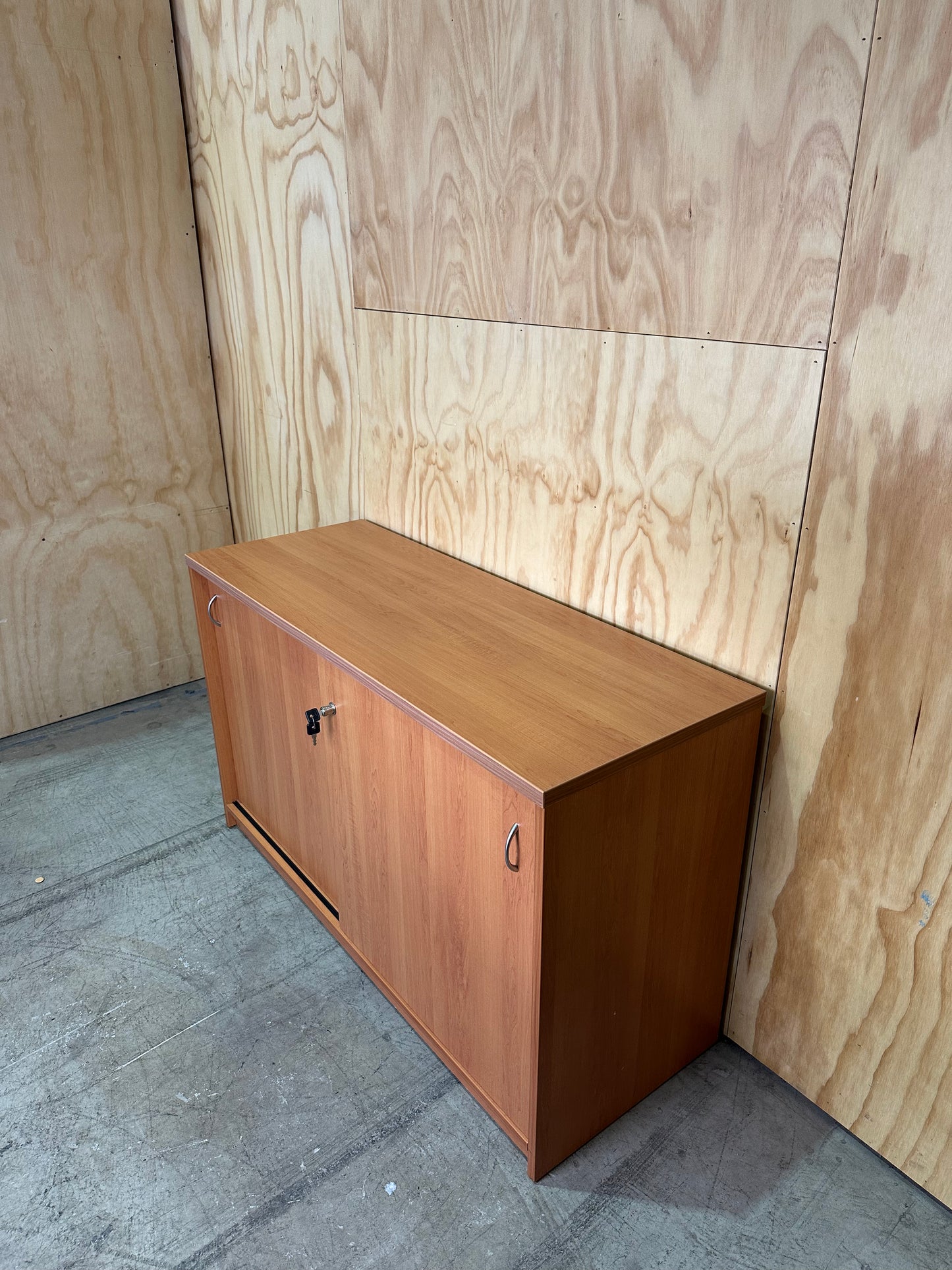 Timber Veneer Buffet Unit with Keys
