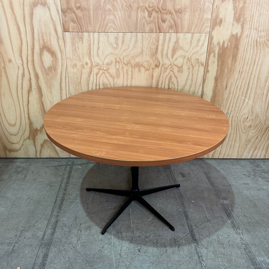 Timber Veneer Coffee Table on 5 Star Base