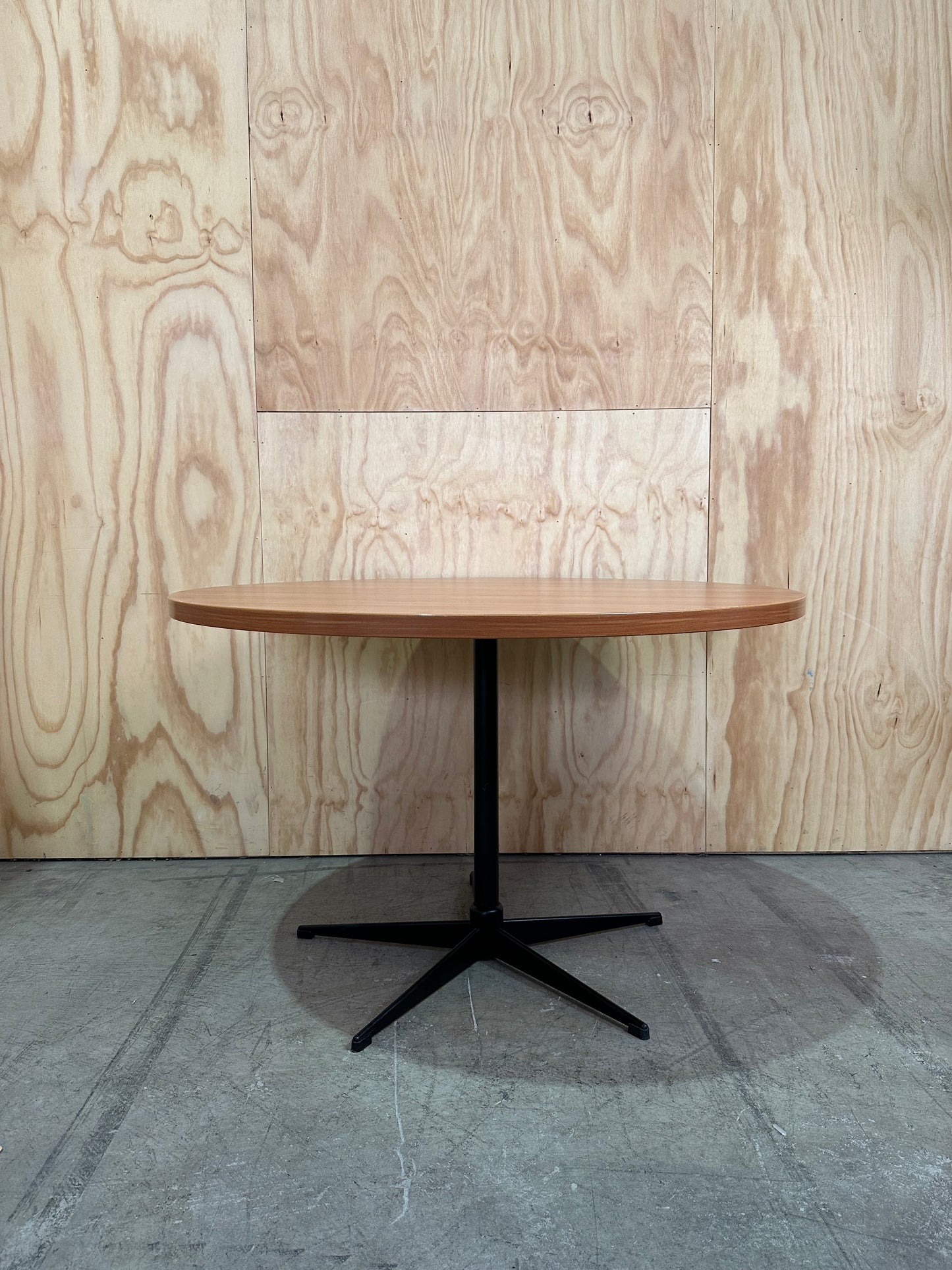 Timber Veneer Coffee Table on 5 Star Base