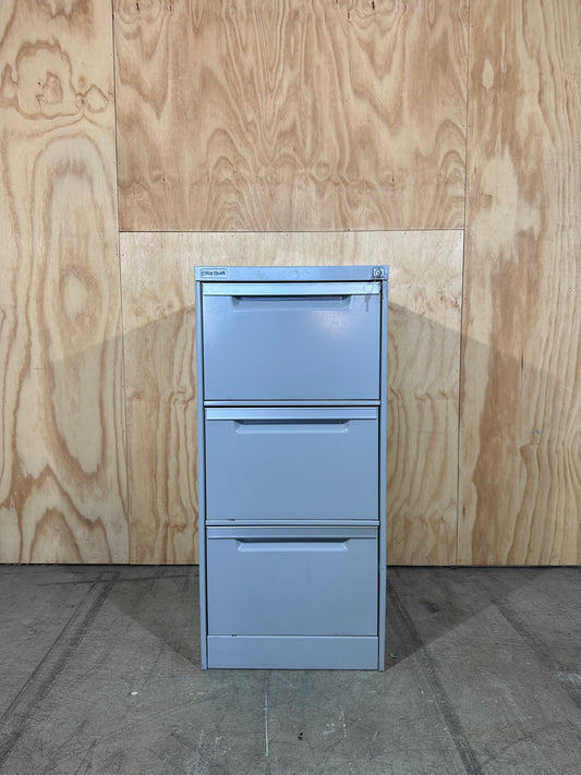 Elitebuilt Grey Filing Cabinet with key