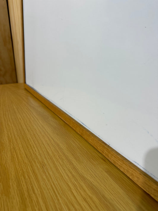 Whiteboard with wooden frame