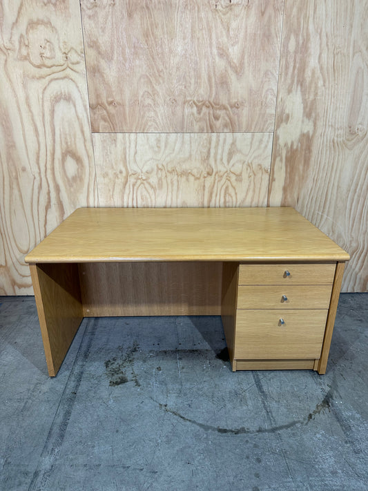 Timber Desk and Drawers