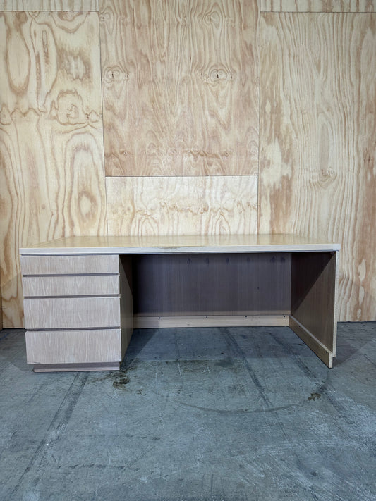 4 Drawer Timber Veneer Desk