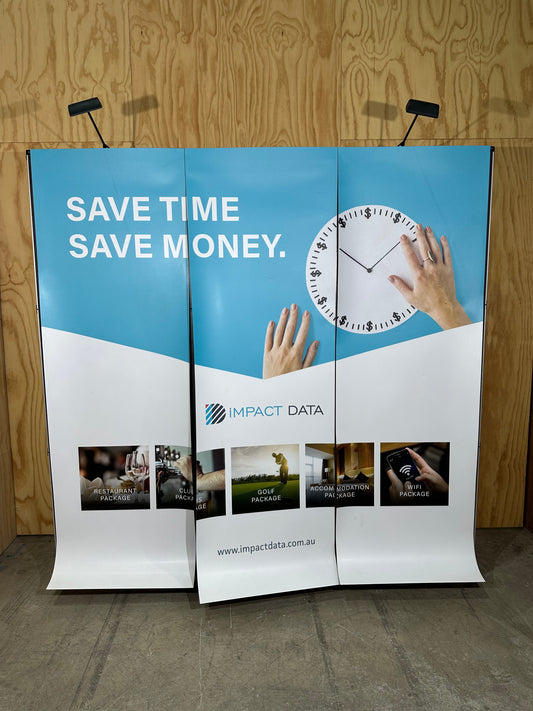 Banner mount with light attachment