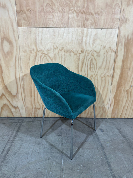 Turquoise Upholstered Tub Chair by Diami Australia