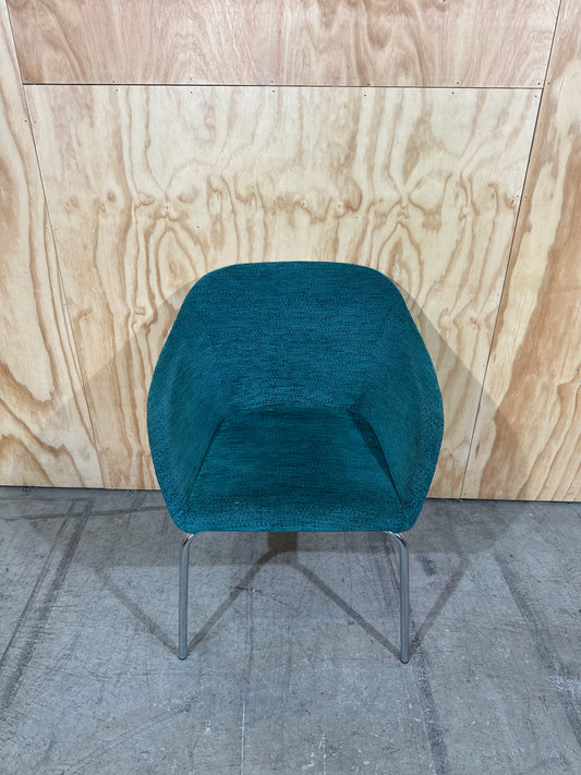 Turquoise Upholstered Tub Chair by Diami Australia